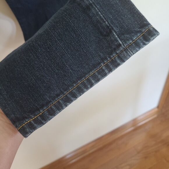 Men's Levi's 505 Regular Fit Straight Leg Jeans - 33 x 34 - Classic Blue Denim - Picture 6 of 10